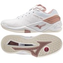 Белые синтетические гандбольные кроссовки Mizuno, размер 40,5