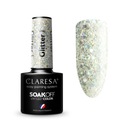 Claresa Soak Off UV/LED Glitter hybridný lak 1 Farba Iná farba