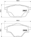 ZAPATAS DE FRENADO PARTE TRASERA REAR BOSCH CITROEN/CITROEN (DF-PSA)/DS/OPEL/PEUGEOT/PEUGE 