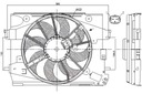 NISSENS VENTILADOR DEL RADIADOR Z CUERPO DACIA DOKKER DOKKER EXPRESS 