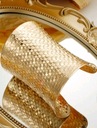 Bransoletka złota szeroka gruba ażurowa przeplatana Marka Bella Vera
