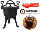 ЧУГУННЫЙ КОЛДЕЛЬ ОБЪЕМОМ 8 Л ОХОТНИЧИЙ ГОРШОК ДЛЯ ОГОНЯ KAWMET | ЖАРЕНЫЕ ПРОДУКТЫ