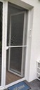 Moskitiera drzwiowa 230x100 na balkon NA ZAWIASACH BIAŁA DO DRZWI NA BALKOM Wysokość maksymalna 230 cm