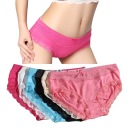 КОМПЛЕКТ 6 КРУЖЕВНЫХ ТРУСИКО-БАМБУКОВЫХ ТРУСИКОВ