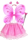 STRÓJ MOTYL MOTYLEK WRÓŻKA KOMPLET ROZM. 3-9 LAT