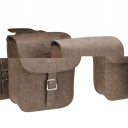 PAIR OF POUCHES SIDE BAGS MOTOCIKLAS LEATHER 29CM  photo 13