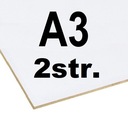 ПЛИТА ХДФ 3мм БЕЛАЯ 2 СТОРОНЫ. ФОРМАТ А3 420x297