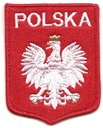 Эмблема польского орла, нашивка, вышивка, аппликация thermoPL