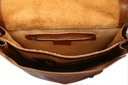 Pánska kožená taška cez rameno veľká hnedá talianska A4 poštárka vintage Hĺbka (krátka strana) 10 cm