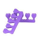 Педикюрные разделители для ног из пены EVA HEARTS 100 пар 200 шт Фиолетовый
