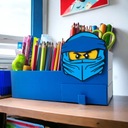 Настольный органайзер для мелков XL в стиле НИНДЗЯГО LEGO NINJA DRAWER ECO