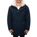 M3123-215 размер XL МУЖСКАЯ ДЛИННАЯ КУРТКА ЗИМНЯЯ МЕХОВАЯ ПАРКА С УТЕПЛЕНИЕМ