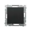 Simon 55 Одинарная кнопка, черный матовый