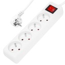 УДЛИНИТЕЛЬ ПИТАНИЯ 4 РОЗЕТКИ 1,5 М ВЫКЛЮЧАТЕЛЬ