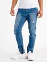 Pánske džínsové šortky utierané zámky DIERY JEDNODUCHÁ MODRÁ Modrá 32 Značka Breezy