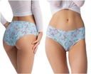 Трусики женские Julimex классические бесшовные с цветами Sakura Classic M