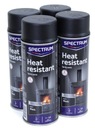 FARBA ŻAROODPORNA DO KOMINKÓW CZARNY MAT W SPRAYU 400ML SPECTRUM