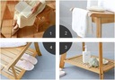 Бамбуковая скамейка для ванной
