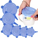 6x СИЛИКОНОВЫЕ КРЫШКИ ДЛЯ ПИЩЕВЫХ УНИВЕРСАЛЬНЫХ НАБОР SOLID STRONG