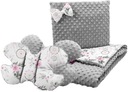 MINKY ОДЕЯЛО-БАБОЧКА ПОДУШКА ДЛЯ КОЛЯСКИ НАБОР ПЕРЮНКИ 3в1 BABYMAM