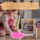 Рожевий електричний дитячий басейн-ванна з розпилювачем води та душем