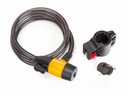СПИРАЛЬНЫЙ ВЕЛОСИПЕДНЫЙ ЗАМОК С КЛЮЧОМ ROMET 150 СМ