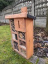 Домик для насекомых БОЛЬШОЙ В=56см деревянный ящик MIX COLOR для бабочек и пчел