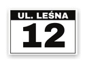 NUMER NA DOM 30x20cm TABLICZKA ADRESOWA Z NUMEREM DOMU | WZORY | + Taśma 3m