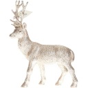 ФИГУРКА ОЛЕНЯ ОЛЕНЬ РОЖДЕСТВЕНСКОЕ УКРАШЕНИЕ ДЛЯ РОЖДЕСТВЕНСКОЙ ЕЛКИ КРЕМОВЫЙ ВЕНОК ПОДАРОК