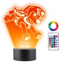 3D светодиодный ночник Paw Patrol Zuma с выгравированным именем