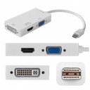 AUDA Adapter mini DisplayPort DP do HDMI VGA DVI