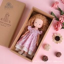Ručne vyrobená figúrka bábiky Astoria 25 cm Waldorfská bábika Hrdina Alenka v ríši divov