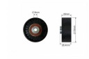 GALET TENDEUR 70X8X25.5 PLASTIQUE ROULEMENT NACHI JAPANphoto 10