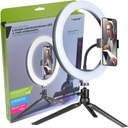 LAMPA PIERŚCIENIOWA LED RING 26CM + STATYW MOC 10W