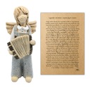 АККОРДЕОН АНГЕЛ-ХРАНИТЕЛЬ МУЗЫКАНТ АНГЕЛ ФИГУРКА ДЕНЬ РОЖДЕНИЯ СВЯТОЙ МОРОЗ