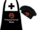 Фартук Masterchef + имя + шапка босса в подарок
