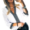 . BIAŁA BLUZKA Z KORONKĄ ELEGANCKA BOHO PLUS SIZE