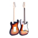 ЭЛЕКТРОГИТАРА SUNBURST 4/4 STRATOCASTER ДЛЯ НАЧИНАЮЩИХ ОБУЧАТЬСЯ