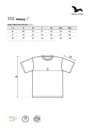 Odolné tmavomodré pánske bavlnené posilňovacie tričko HEAVY 3XL Počet vreciek 0