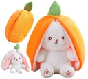 ПЛЮШЕВАЯ ИГРУШКА-МАСКОТ КРОЛИК МОРКОВЬ ИГРУШКА ДЛЯ ОБНИМАНИЙ 3 В 1 ПОДАРОК