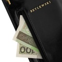 BETLEWSKI Malá dámska kabelka puzdro na smartphone z ekokože elegantné Dominujúca farba čierna