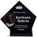 STATUETKA GRÓB DREWNIANA ZDJĘCIE PODSTAWKA NADRUK WSZYSTKICH ŚWIĘTYCH +IMIĘ