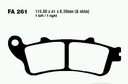 Тормозные колодки EBC FA261HH
