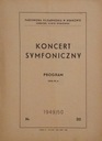 Программа 19-го симфонического концерта 1950 года, Краковский СПК.