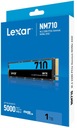 Dysk SSD Lexar NM790 1TB 2280 PCIe 4x 7200/6500 Cechy dodatkowe NCQ S.M.A.R.T. TRIM