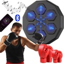 TRENAŻER BOKSERSKI DO MONTAŻU ŚCIANIE MUZYKA RGB 2 PARY RĘKAWIC BOKSERSKICH