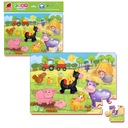 ПЕННЫЙ ПАЗЛ А4 ЖИВОТНЫЕ НА ФЕРМЕ РОТЕР КАФЕР ОБРАЗОВАТЕЛЬНЫЙ ПАЗЛ