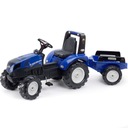 ПЕДАЛЬНЫЙ ТРАКТОР FALK С ПРИЦЕПОМ NEW HOLLAND LARGE XXL 3+ 152 CM