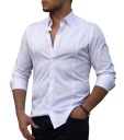 ЭЛЕГАНТНАЯ КЛАССИЧЕСКАЯ МУЖСКАЯ РУБАШКА - XXL