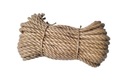 Веревка парусная джутовая крученая, шнур 12 мм, 20 метров.